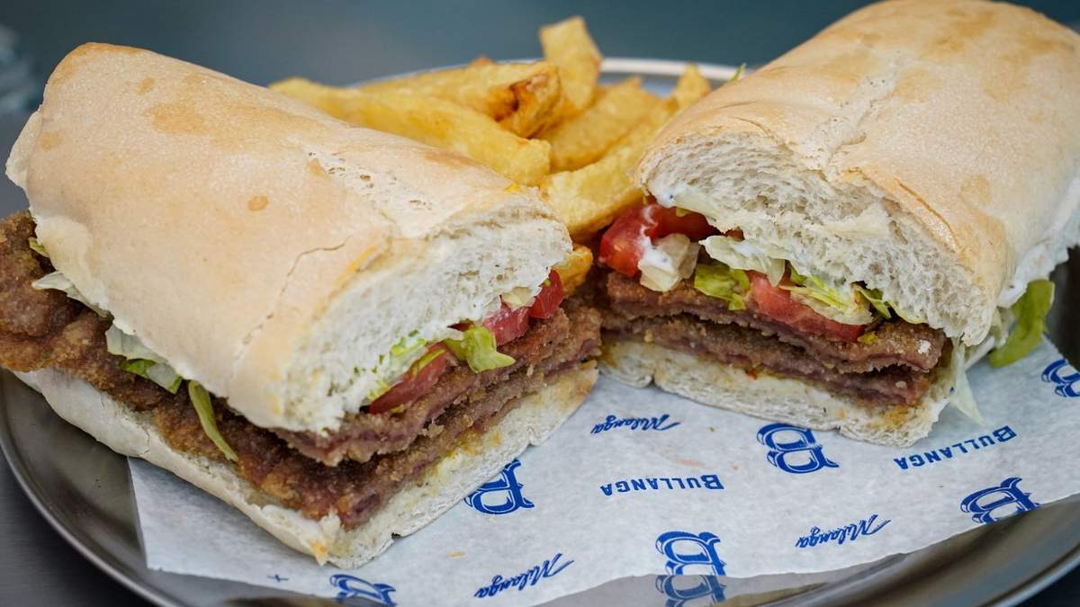 Sándwich de milanesa. Fuente: (X)