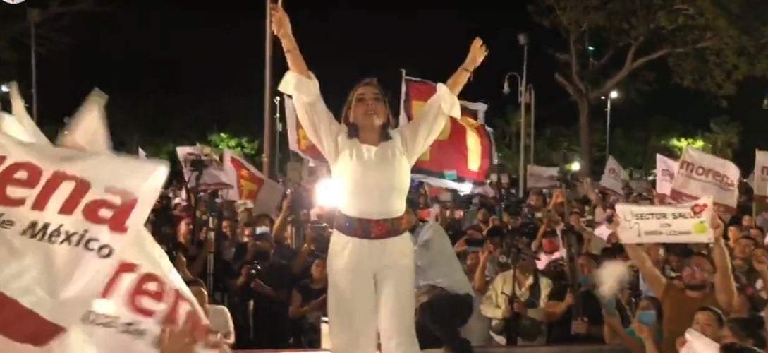 Mara Lezama Espinosa, de la coalición Juntos Hacemos Historia, encabezada por Morena