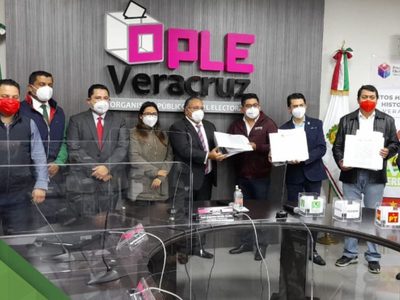 Morena, PT y PVEM sellan acuerdo para ir juntos en Veracruz