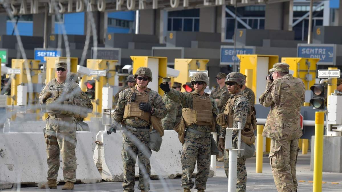 Militares estadunidenses en la frontera. "Apoyo administrativo"