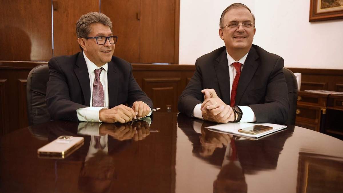 Ricardo Monreal y Marcelo Ebrard