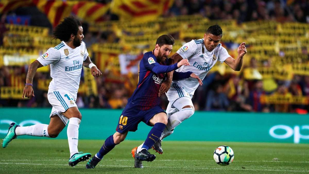Lionel Messi entre Marcelo y Casemiro. Fuente (Instagram)