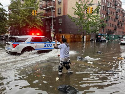Impresionante inundación en la ciudad de Nueva York