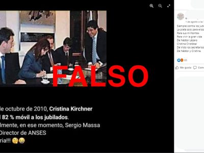 Sergio Massa ya no era funcionario del Poder Ejecutivo cuando se vetó el 82% móvil en 2010