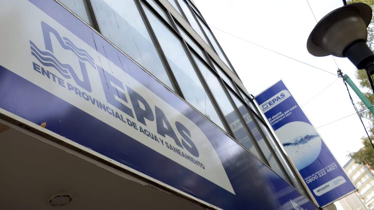 Sede de la EPAS (Ente Provincial de Agua y Saneamiento). Fuente: (Twitter)