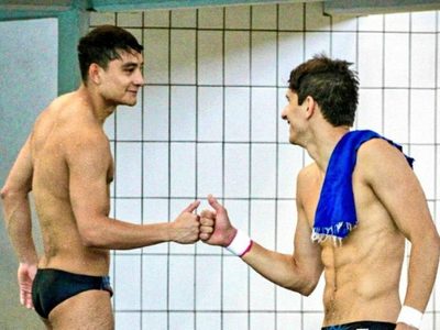 Los mexicanos Diego Balleza y Kevin Berlín, cuarto lugar en plataforma 10 metros sincronizado