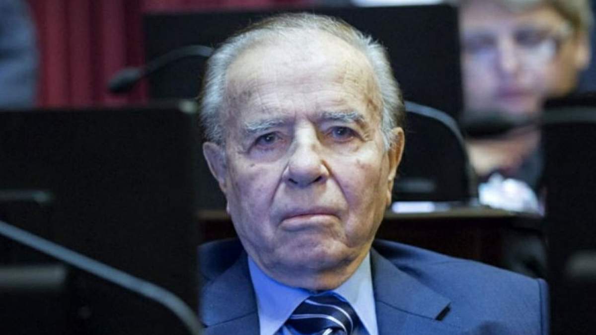 El expresidente Carlos Menem. Fuente: (Twitter)