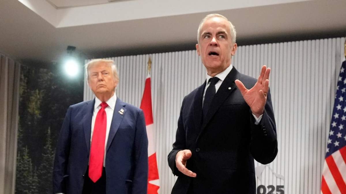 Mark Carney y Donald Trump durante la pasada cumbre del G7