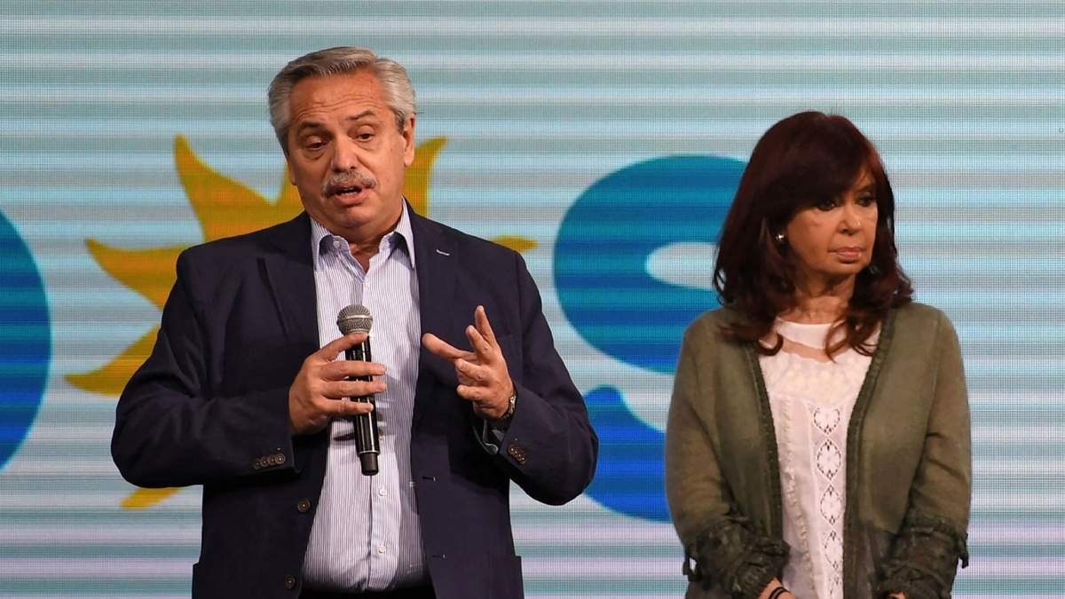 El presidente Alberto Fernández y la vicepresidenta Cristina Kirchner. Fuente: (Twitter)