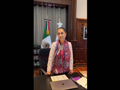 Sheinbaum dio tour por su oficina, la misma en la que “obviamente estuvo el presidente”