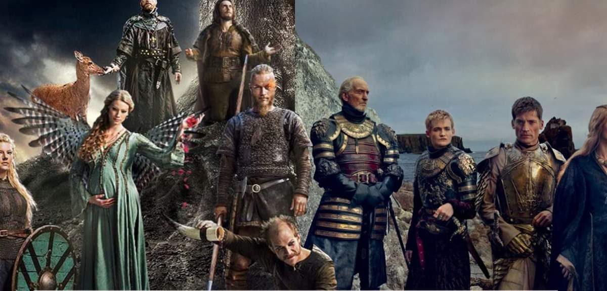 "Game of Thrones" y "Vikings". Fuente: (Instagram)
