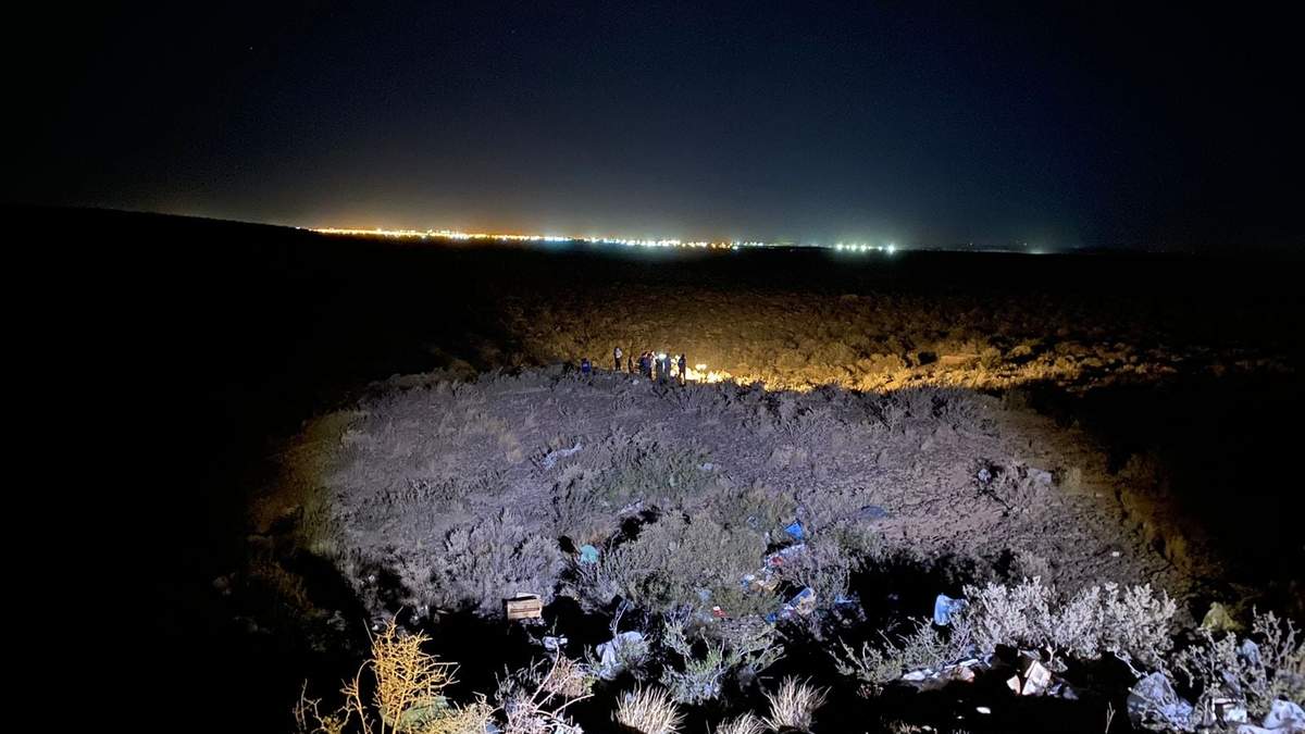 El lugar donde fue hallado el cadáver semi enterrado de la mujer. Fuente: (Canal 7 de Neuquén)