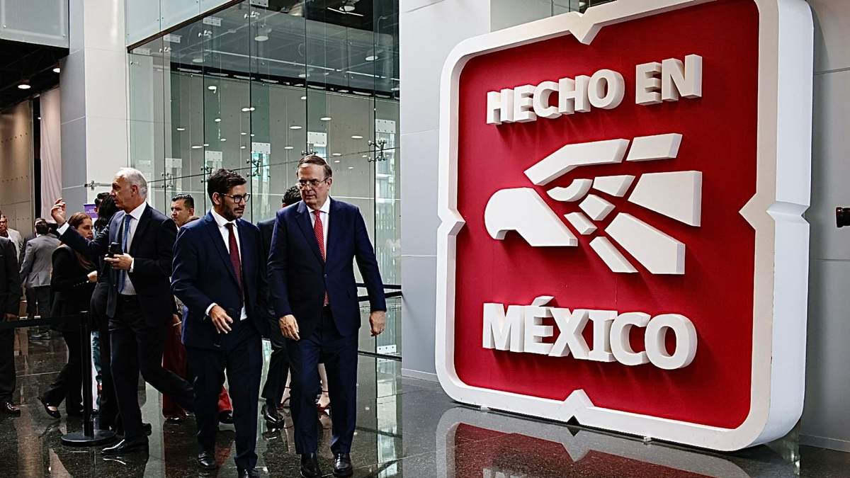 El secretario de Economía, Marcelo Ebrard, encabezó el evento donde se dieron a conocer los resultados de las consultas públicas sobre la renegociación del T-MEC.