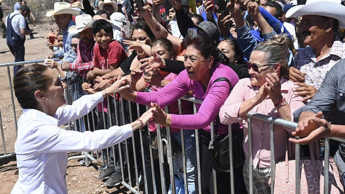Claudia Sheinbaum en Sonora, en la ampliación de la carretera Bavispe-Nuevo Casas Grandes