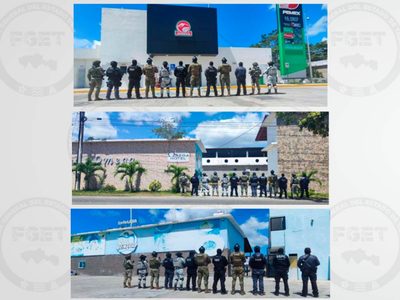 Catean en Centla gasolinera, plaza comercial y parque acuático en operativo contra La Barredora