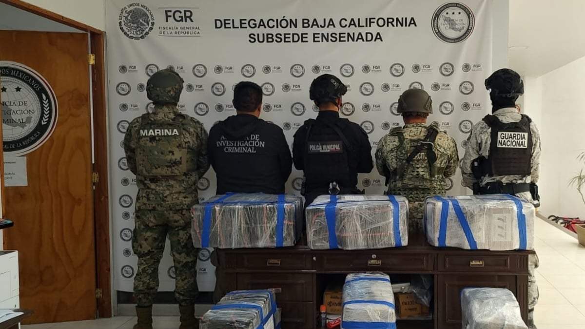 El decomiso de cocaína en Ensenada