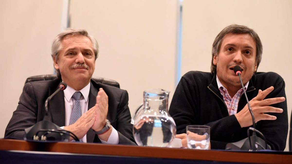 Alberto Fernández y Máximo Kirchner. Fuente: (Twitter)