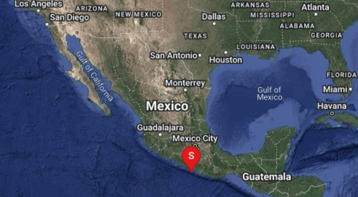 El epicentro del sismo