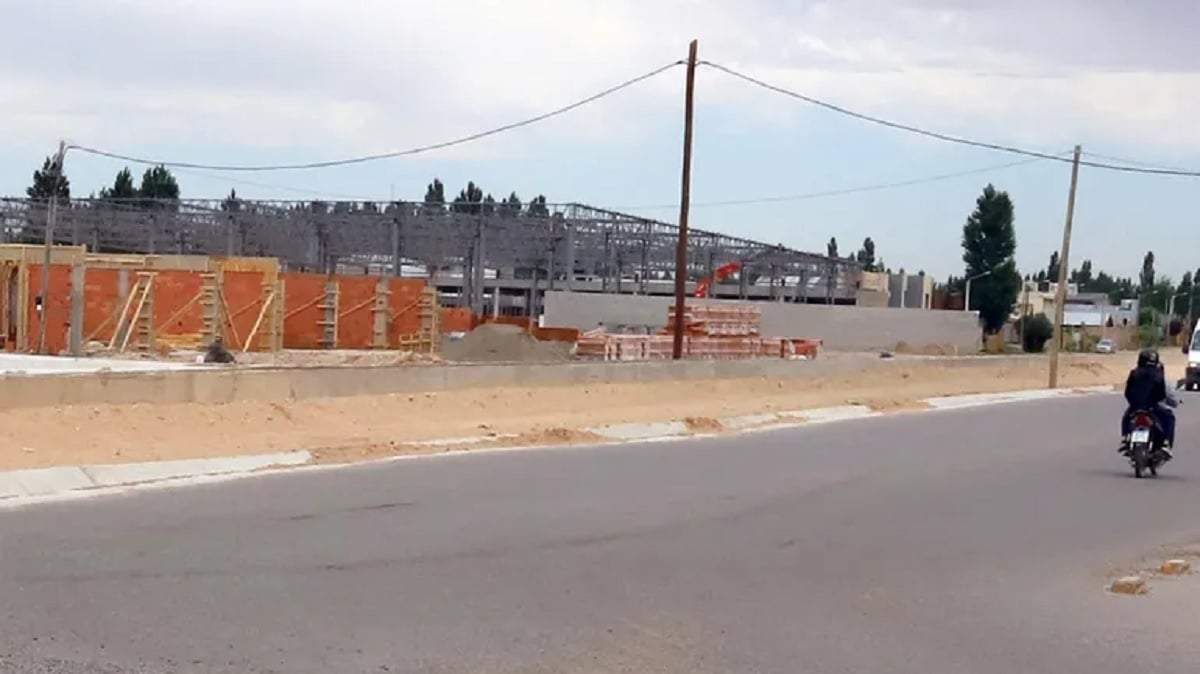 La obra de un supermercado en la que murió un operario. Fuente (Claudio Espinoza LMN)