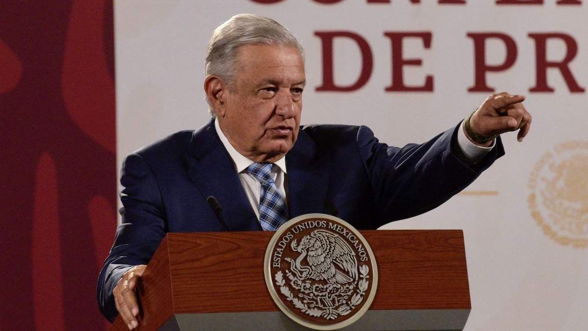 El presidente López Obrador en su conferencia