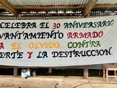 El EZLN invita a celebrar 30 años del levantamiento armado