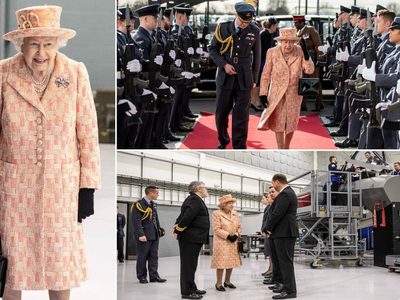 Fotos y video. La Reina Isabel reaparece en público después de la salida de los Duques de Sussex