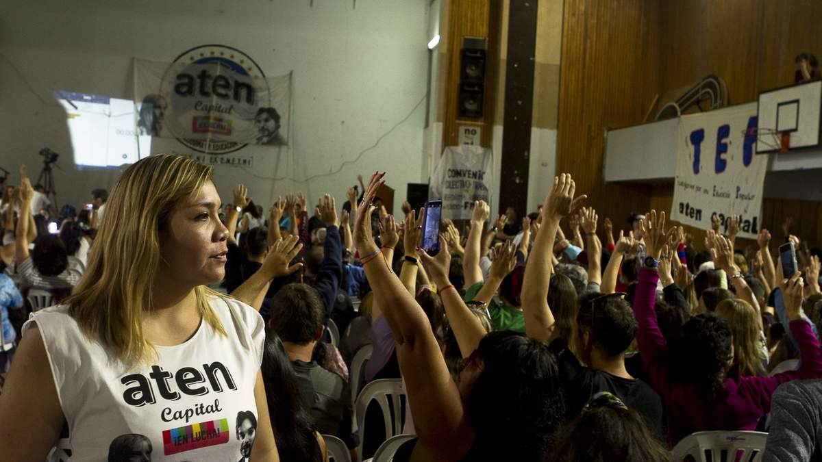 Las asambleas de ATEN rechazaron el ofrecimiento que estableció el decreto del Gobierno. Fuente (Emiliano Ortiz)