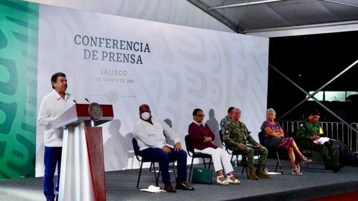 Ricardo Sheffield en la mañanera de López Obrador