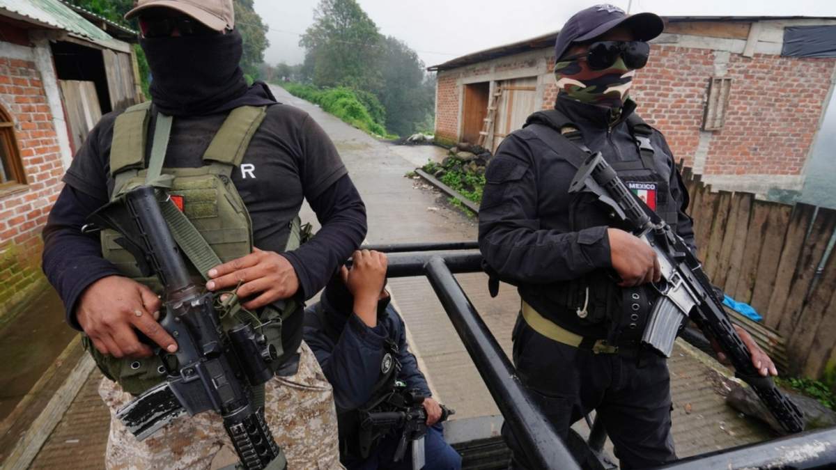 Integrantes del Cártel Jalisco Nueva Generación en a la zona norte de Michoacán