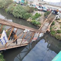 Colapsa puente peatonal en límites de Nezahualcóyotl y Chimalhuacán; hay 13 heridos