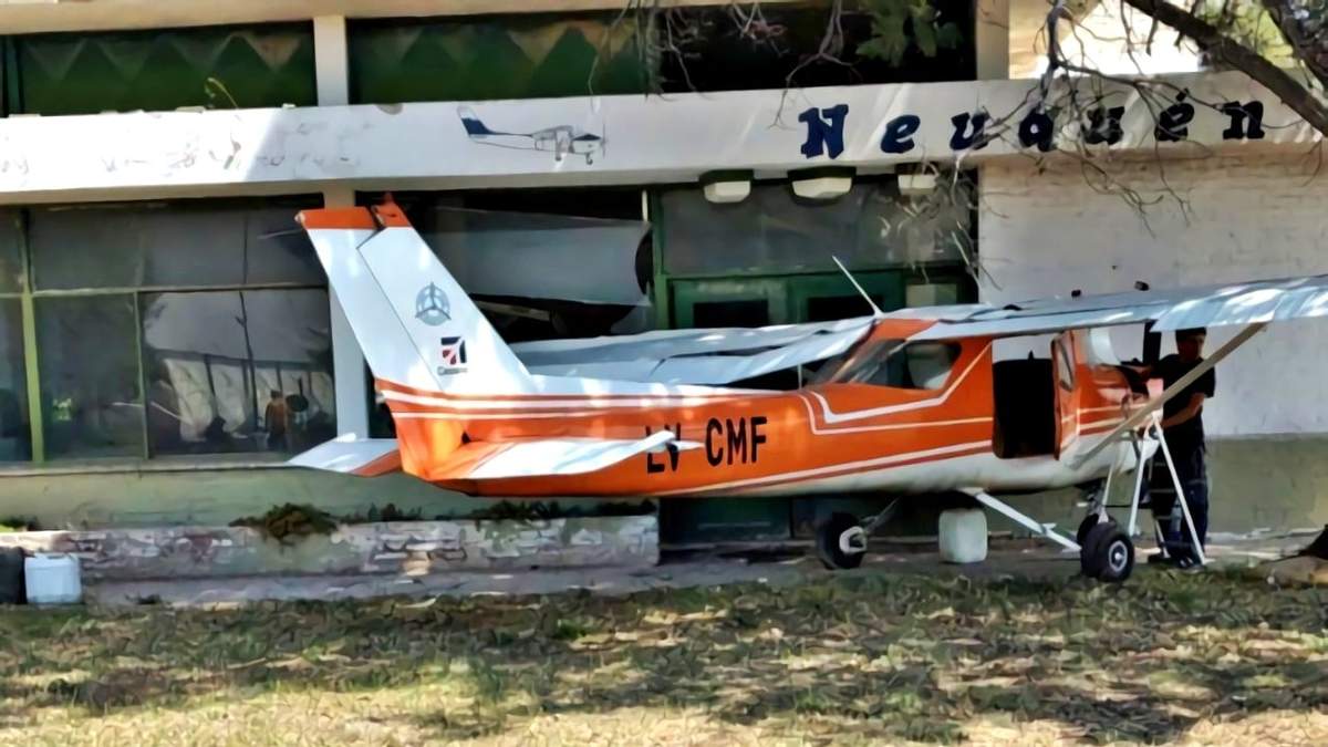 Accidente en el Aeroclub de Neuquén Capital. Fuente: (Twitter)