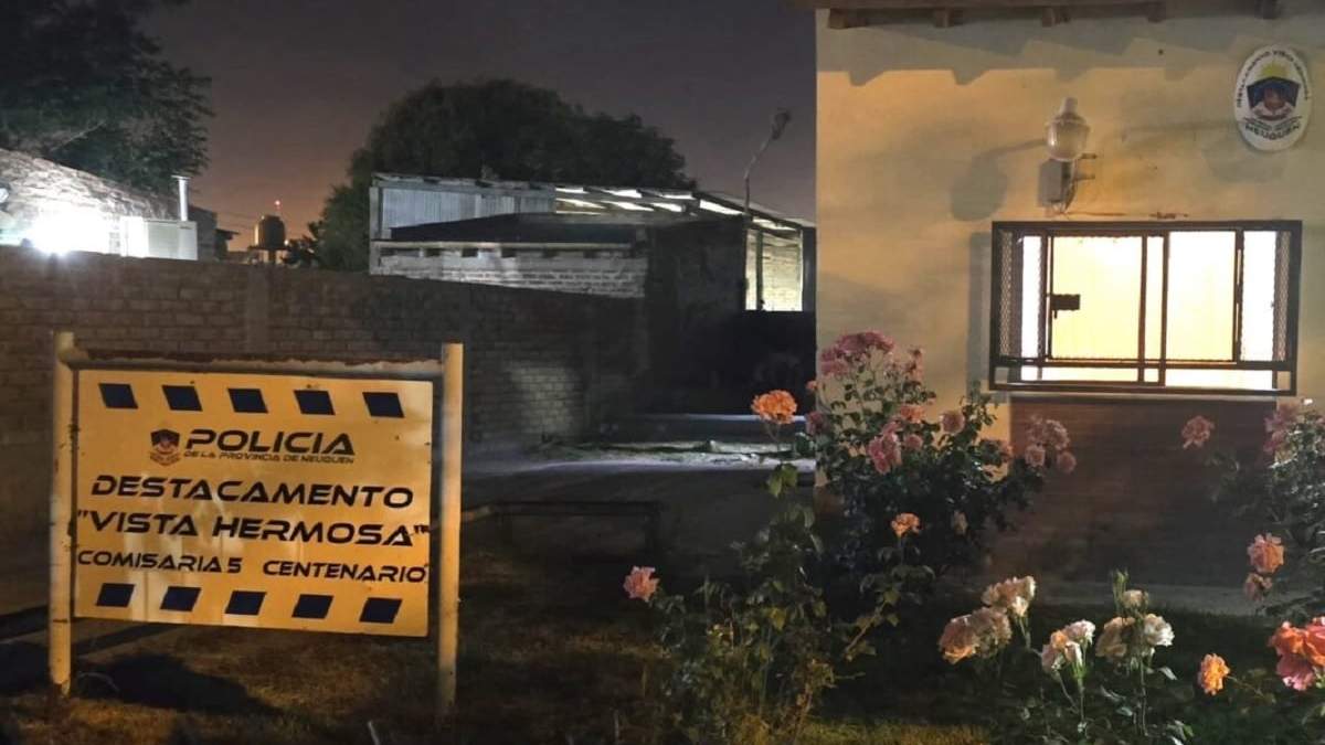Destacamento policial en Vista Hermosa, Centenario. Fuente (Centenario Digital)