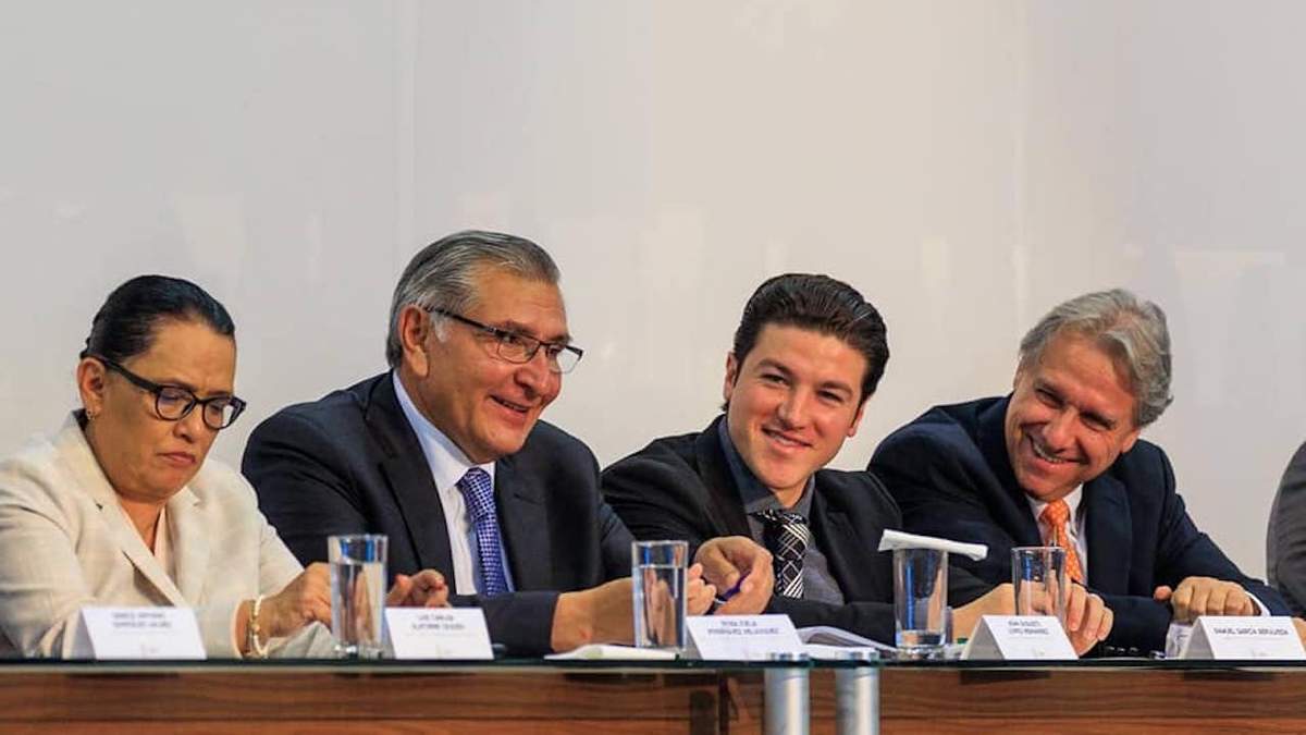 Rosa Icela Rodríguez, Adán Augusto López, Samuel García y Germán Martínez Santoyo
