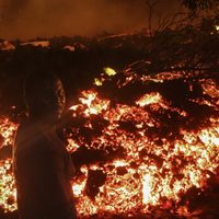 Escalofriante: así fue la violenta explosión del volcán Nyiragongo del Congo