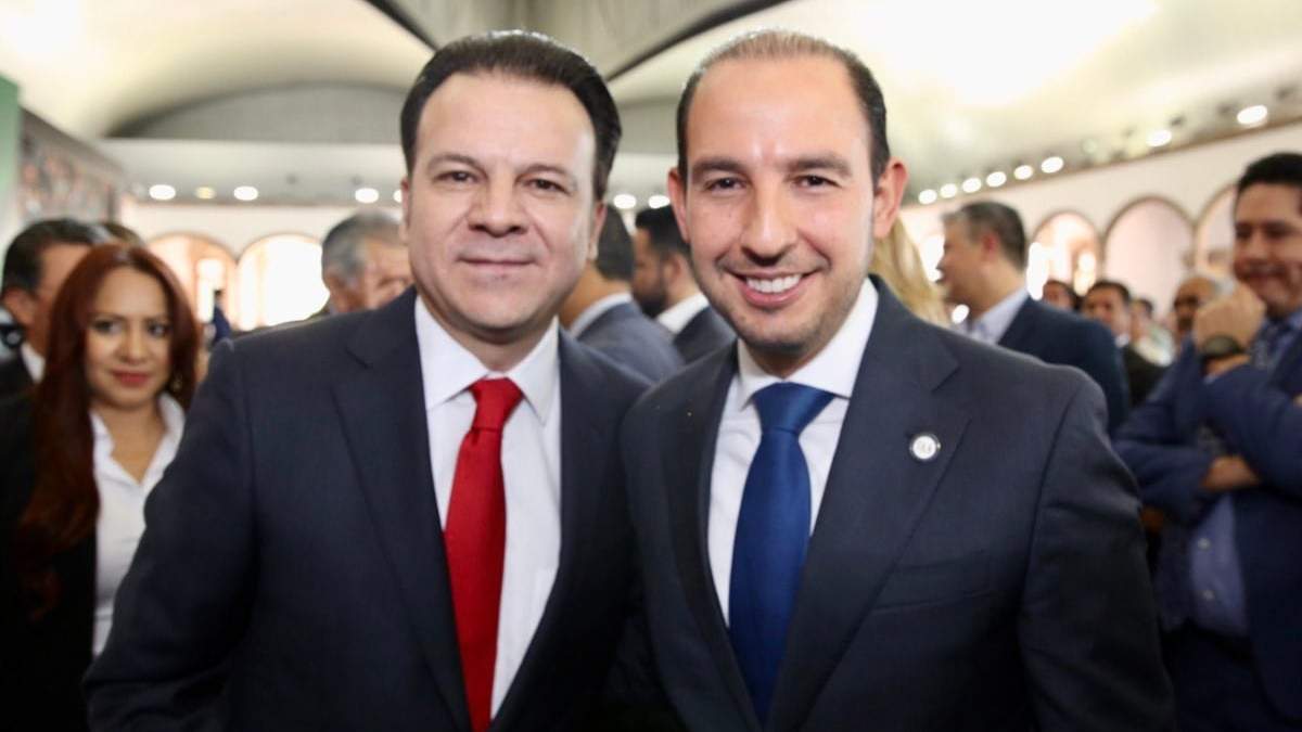 Esteban Villegas, nuevo gobernador de Durango, con Marko Cortés