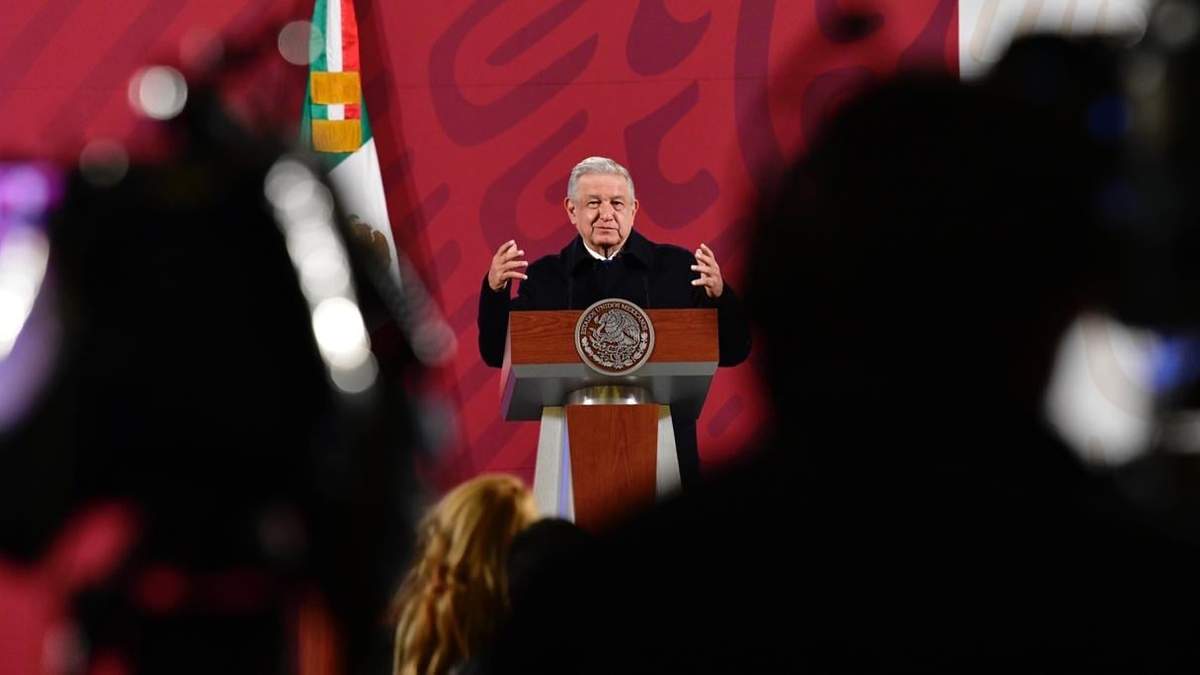 El presidente López Obrador en su rueda de prensa matutina. Foto: Benjamín Flores