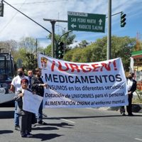 Trabajadores de la salud protestan por falta de medicamentos psiquiátricos: “¡fuera Alcocer!”