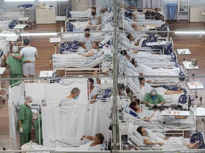 Brasil enfermo de coronavirus: registran 90% de ocupación hospitalaria