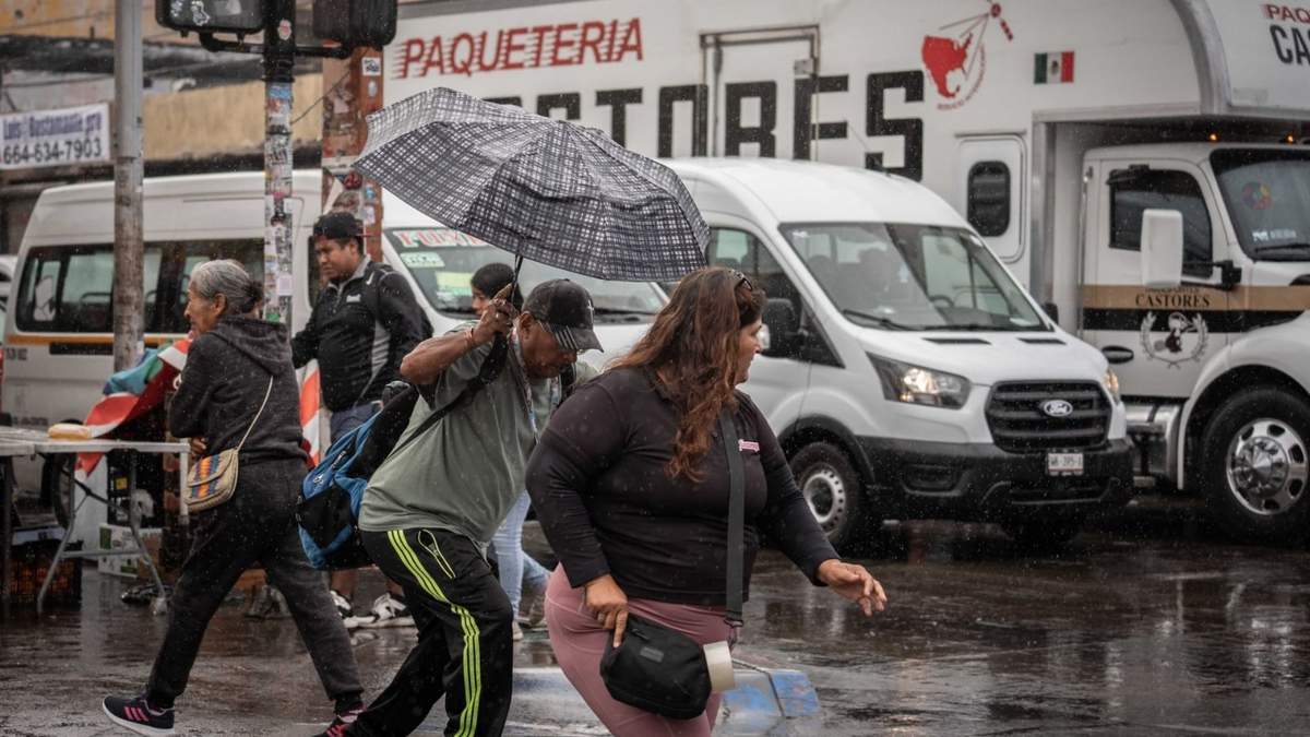 Lluvia ligera en Tijuana el pasado lunes