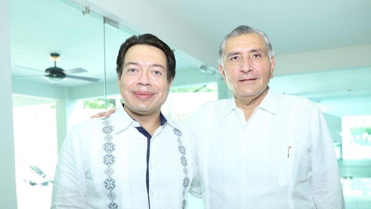 El dirigente nacional morenista y el exgobernador de Tabasco, en imagen de julio