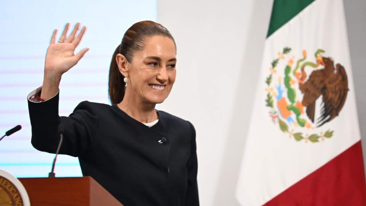La presidenta Claudia Sheinbaum Pardo en la mañanera