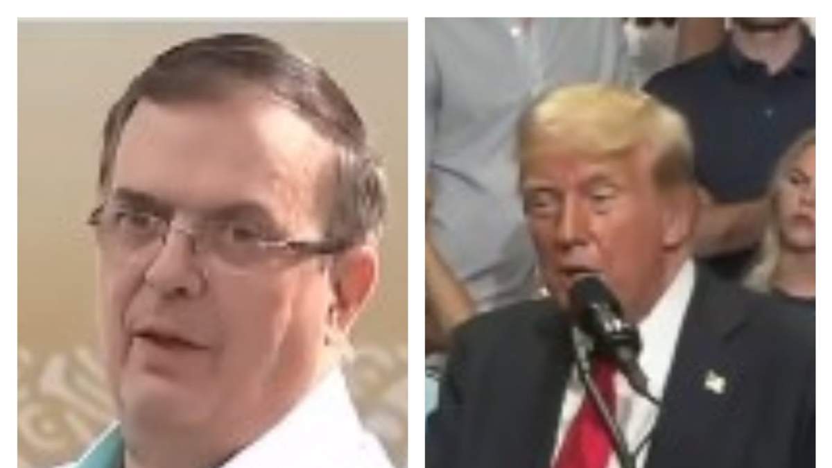 Marcelo Ebrard  y Donald Trump