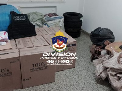 Duro golpe al contrabando en Chos Malal: secuestraron una cifra millonaria en mercadería