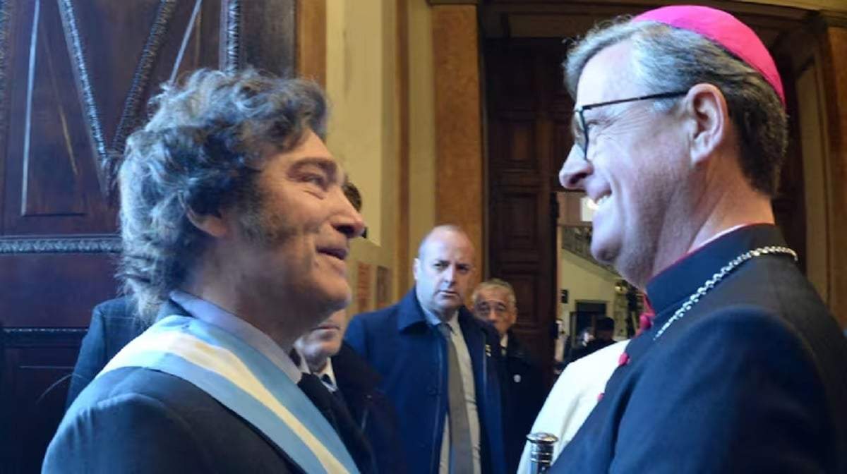 Javier Milei y la Iglesia. Fuente: (Instagram)