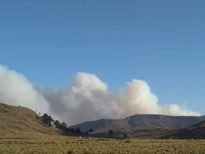 Un incendio forestal en Chile amenaza parajes neuquinos cercanos a Caviahue