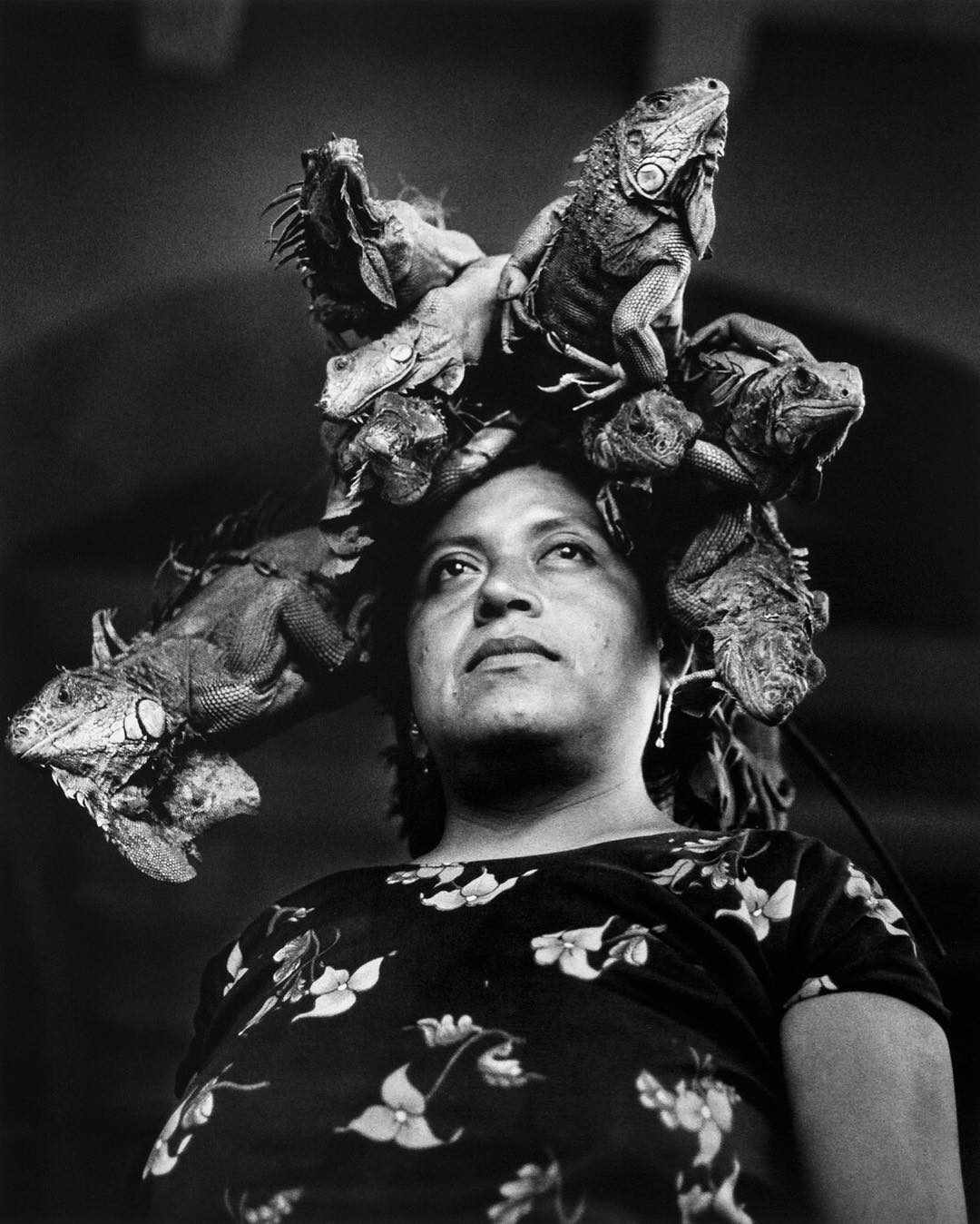 Nuestra señora de las iguanas, Juchitán, Oaxaca, México, 1979.