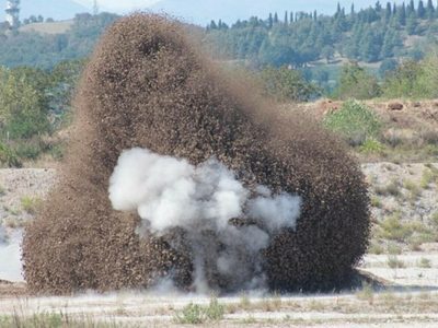 Una bomba de la Segunda Guerra Mundial apareció en un río seco de Italia: ya la detonaron