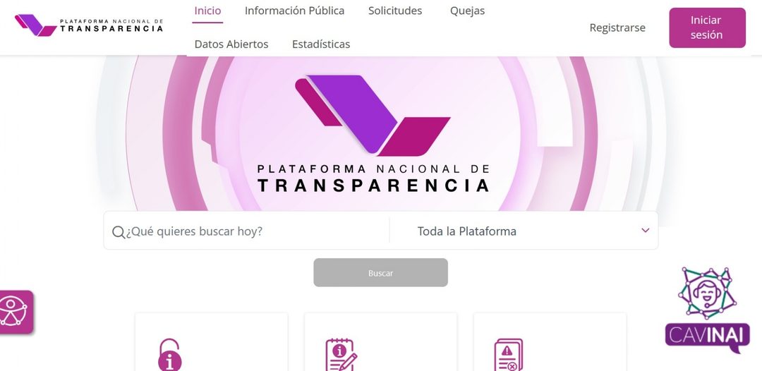 Portal de Plataforma Nacional de Transparencia