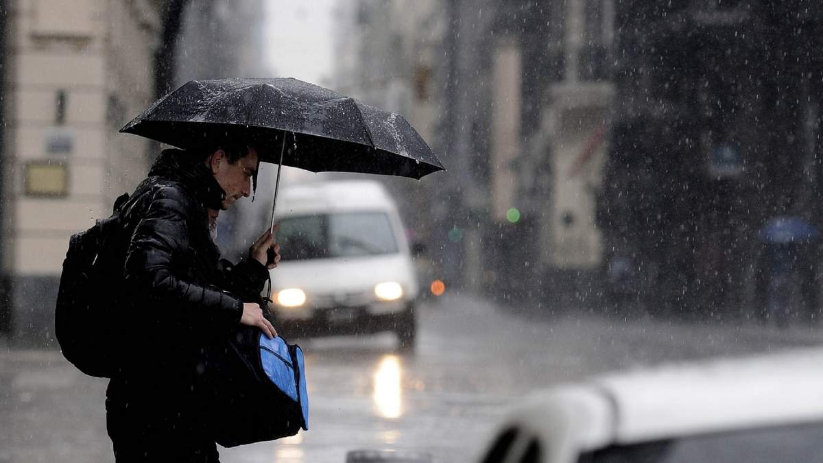 Según el SMN, las lluvias se prolongarán todo el fin de semana. Fuente: (Twitter)