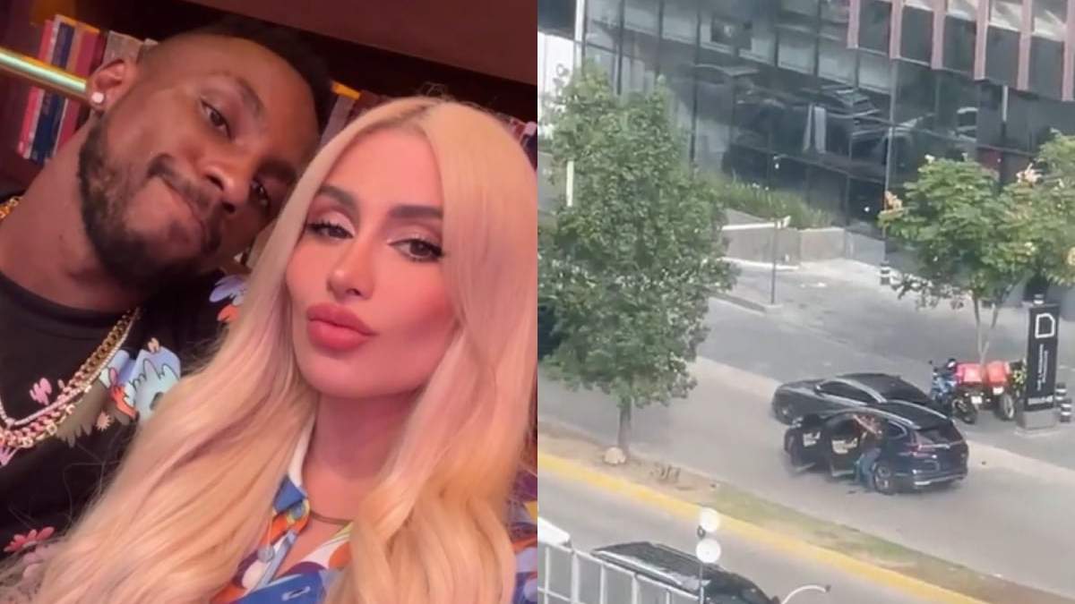 Julián Quiñones y su pareja Ana Gabriela